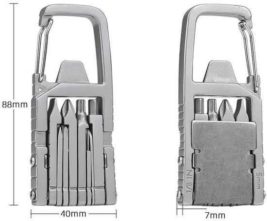 Multitool Im Taschenformat Mit Schlüsselanhänger Schraubendreher Set Multifunktionsschraubendreher, Faltbarer Flaschenöffner Für Camping Und Ande