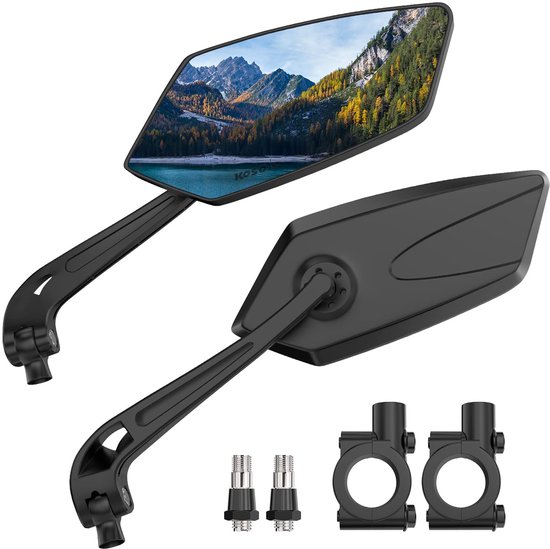 Für 2 Lenker Fahrradspiegel, Hd 360° Verstellbarer Und Drehbarer Rückspiegel, Lenker Fahrradspiegelhalterung Für Fahrräder Mit Einem Radstand Von