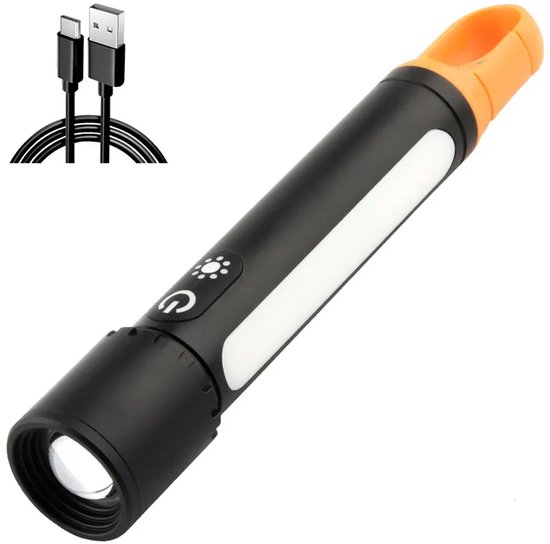 Taschenlampe, 3500 Mah, 1000 Lumen Mit 9 Helligkeitsstufen, Wasserdicht, Verstellbar, Leistungsstarke Taschenlampe, Notfalltaschenlampe Mit Mehre