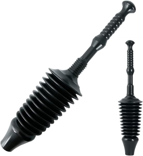 Mp1600 1,6 Gallonen Toilettenpümpel Mit Trichterförmigem Aufsatz, Schwarz