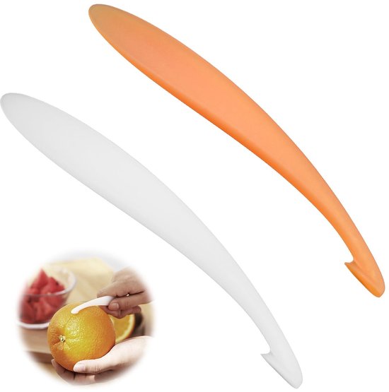 Dailygoods 2 Teiliger Orangenschäler Aus Kunststoff, Effektiver Zitrusschäler Für Orangen Und Andere Zitrusfrüchte, Praktischer Schäler, Küchenhe