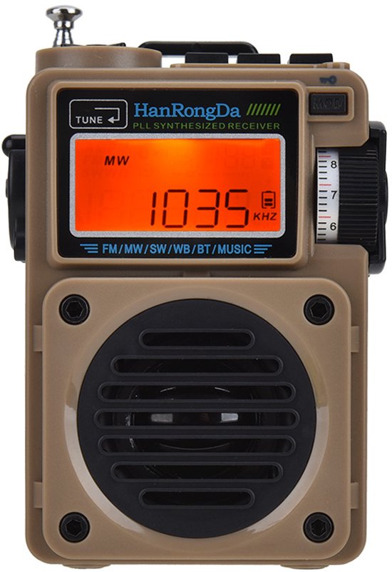 Für Den Tragbaren Bluetooth Lautsprecher Hrd 701 Sw Radio, Wiederaufladbarer Musikplayer, Vollständiges Fm , Am , Sw Und Wb Radio, Unterstützung