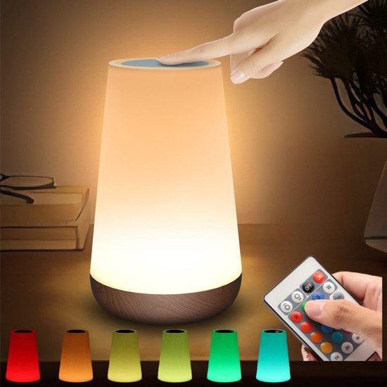 Wiederaufladbares Usb Nachtlicht Mit Fernbedienung 13 Rgb Farben Stimmungslicht Led Beleuchtung Nachttischlampe Für Babys, Kinder Und Erwachsene