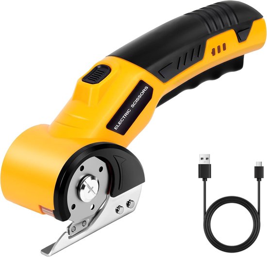 Kabelloser Universalschneider Elektrische Schere Kartonschneider Rollschneider Kabellose Schere Schneidet Leder, Pvc, Teppich, Karton Und Mehr 20