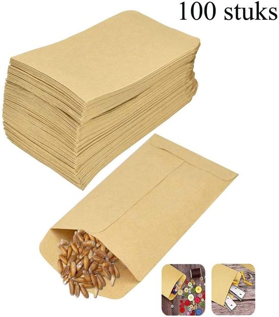 Papiertüten Braun 10 X 6 Cm 100 Stück, Zum Befüllen Von Freudentränen Und Adventskalendern, Mini Kraftpapiertüten Für Hochzeiten, Weihnachten