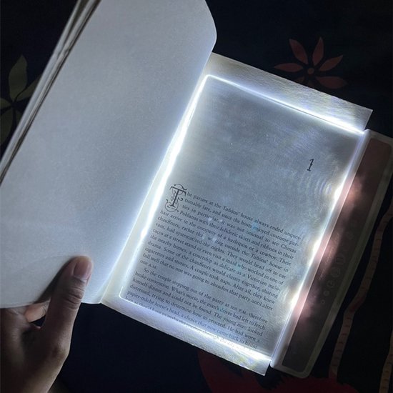 2 Stück Kabellose Leselampen Mit Lesezeichenfunktion Fürs Schlafzimmer Leselampe Mit Lesezeichenfunktion Buchlampe, Schwarz Weiß