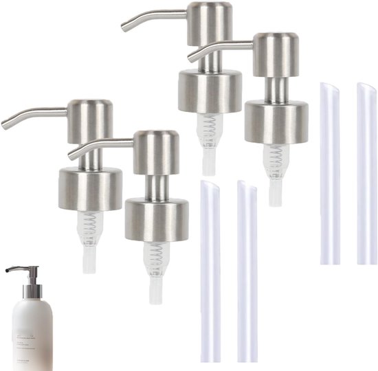 4 Teilig Seifenspender Mit Pumpe Im Mason Jar Design (304) 28 Zahniger Handseifenspenderdeckel Aus Edelstahl Pumpenkopf Aus Edelstahl Ersatzteile