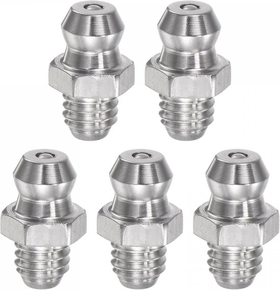 Für Gerade Schmiernippel Aus Edelstahl 304, Gewinde M6 X 1 Mm, Hydraulik Schmiernippel Zubehör, 5 Stück