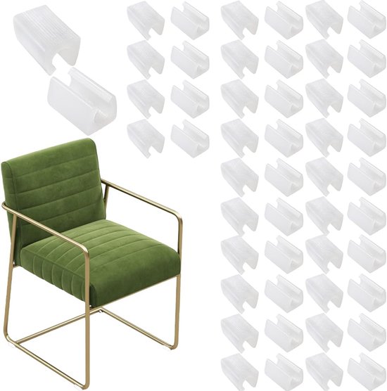 Packung Mit 50 U Förmigen Stuhlbeinschonern Für Rollenrohre, U Förmige Anti Rutsch Bodenschoner Für Metallstühle, Metallrohre, Stühle, Sofas, Tis