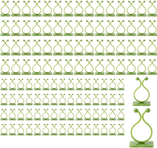 Dailygoods 120 Pflanzenwandhalterungen In 2 Größen, Pflanzenclips Für Kletterpflanzen, Kletterhilfe, Wand, Pflanzenhalter, Pflanzenclips, Pflanze