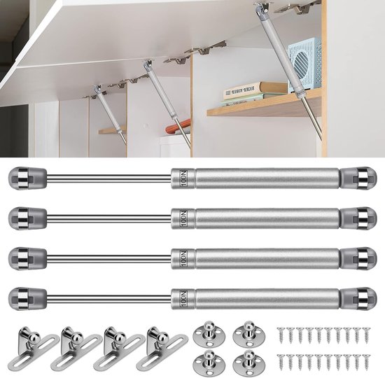 4 Stück Anschlagscharnier Möbelscharnier Schrankscharnier Auflegescharnier Deckelstützscharnier Klappscharnier Metallscharnier Silber