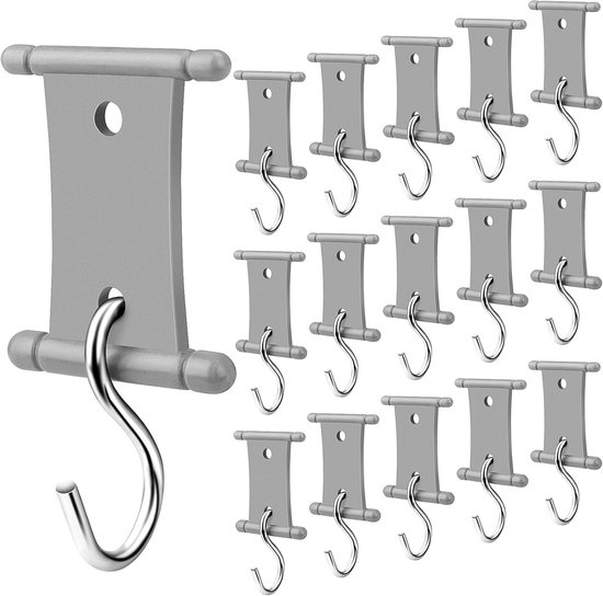 Set Mit 16 Markisenlampenclips Markisenhaken Doppelseitige Campinglampenhalter Lampenständer Zum Aufhängen Von Lampen Und Kleidung Für 5/6 Mm Und
