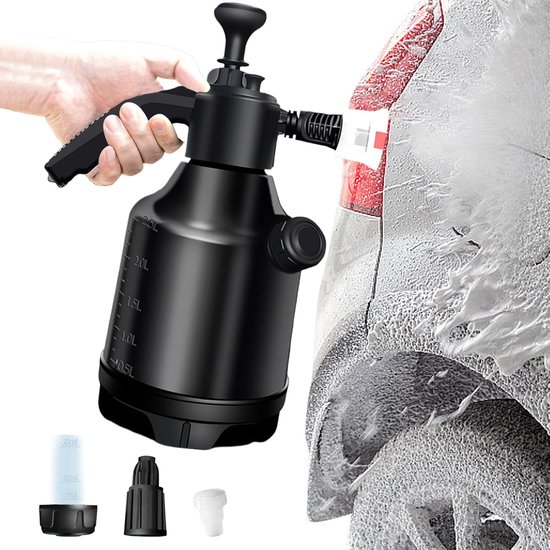 Schaumsprühflasche: Robustes Polymermaterial, Langlebige Kunststoffkomponenten, 3 Liter Druckkanister, Für Autoreinigung, Küche, Garten, Toilette