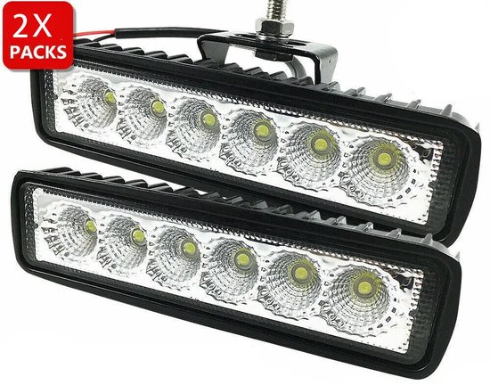 2 Led Arbeitsscheinwerfer 18 W Wasserdicht Für Auto, Traktor Und Lkw