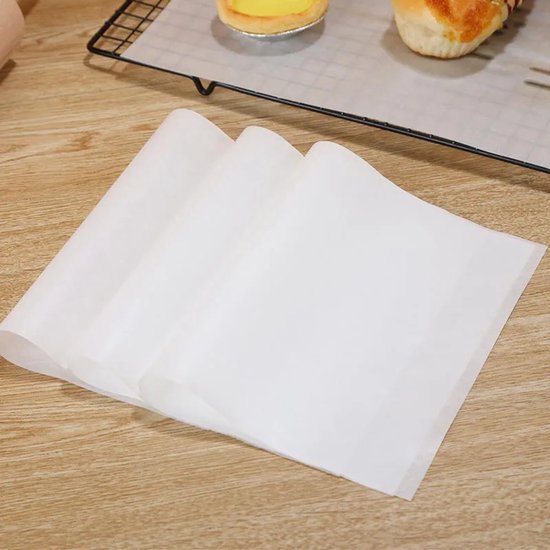 Backpapier 50 Backbleche Zum Braten, Grillen Und Plätzchenbacken Wasserfest Und Lebensmittelecht 28 X 38 Cm