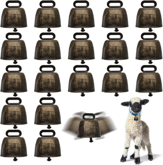 Set Aus 20 Metallenen Hirtenglocken, Anti Verlust Glocken Für Nutztiere, Laute Bronzeglocken, Kleine Lockglocken, Zum Treiben Von Rindern, Pferde