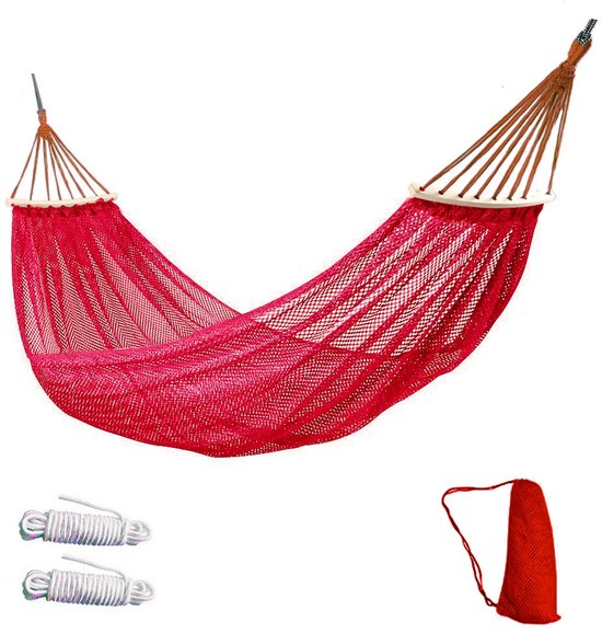Hängendes Gartenbett Mit Stange Lochfreies Eisdrahtnetz, Biegsame Schaukelstange, Kippsicherung Für Camping Und Tourismus