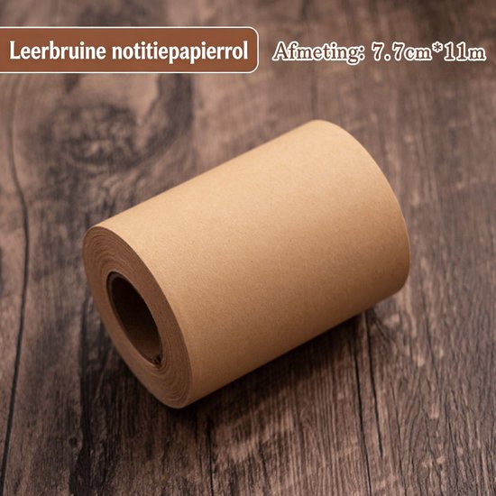 Retro Pinnwand Mit Notizbuch Zum Aufhängen An Einer Rolle Kraftpapier Inklusive Papierschneider Und Holzstift, Für Retro Büros Und Küchen.