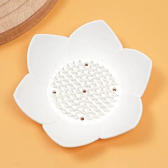 5er Set Seifenschalen, Florales Seifenschalenmuster Mit Abfluss, Silikon Seifenschalen, Küchenseifenschalen, Seifenschalen Für Dusche, Bad Und Kü