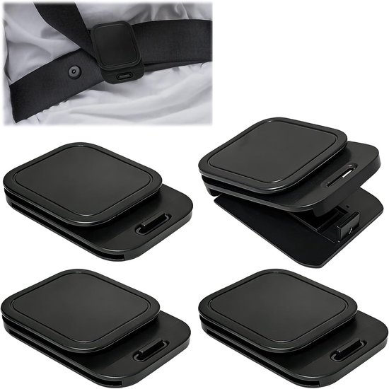 4er Pack Sicherheitsgurtclips 7,4 Cm Breite Verstellbar Rutschfest Schulterkomfort Universell Für Pkw, Suv, Wohnmobil, Mpv
