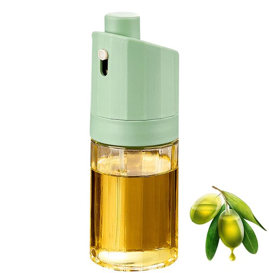 Ölsprüher, Küchenspenderflasche, Olivenöl Sprühflasche, Druckpumpen Design, Nachfüllbar, 230 Ml Fassungsvermögen, Aus Pp Glas, 17,2 X 6 Cm