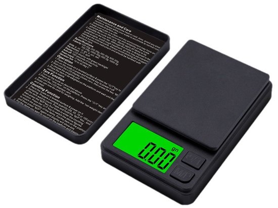 Digitale Taschenwaage 1000 G X 0,01 G, Miniwaage, Digitale Grammwaage, Küchenwaage, Schmuckwaage Mit Beleuchtetem Lcd Display, 7 Einheiten, Taraf