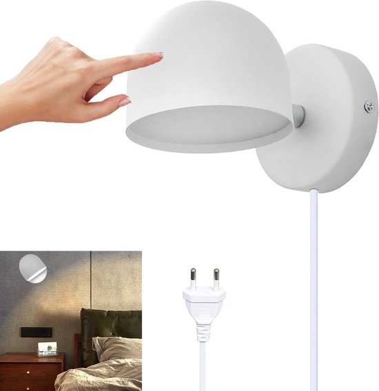 Dimmbare Led Wandleuchte Mit Touch Steuerung Und 360° Verstellbarkeit Warmweißes Licht Für Den Wohnbereich