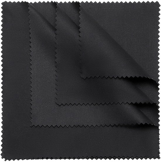 Brillenputztücher Mikrofasertuch Kratzfreie Reinigung Für Brillen Und Bildschirme Weiche Tücher Reinigungstuch Schwarz 15 X 18 Cm 30 Stück