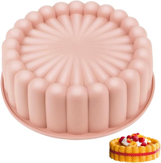 Silikon Backformen, Runde Kuchenform 20 Cm, 8 Zoll Silikonform, Runde Silikon Kuchenform, Silikon Backform