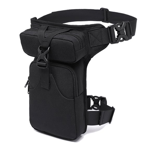 Beintasche Aus Canvas Für Herren Taktische Werkzeugtasche Für Elektriker Und Handwerker Oberschenkeltasche Für Motorräder Und Fahrräder Schwarz U