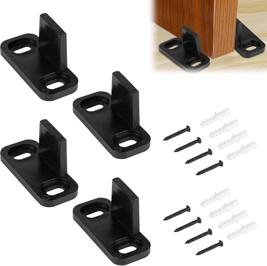 Bodenführung Für Schiebetüren Verstellbar, Schwarz, Klassisches Design Für Holztüren