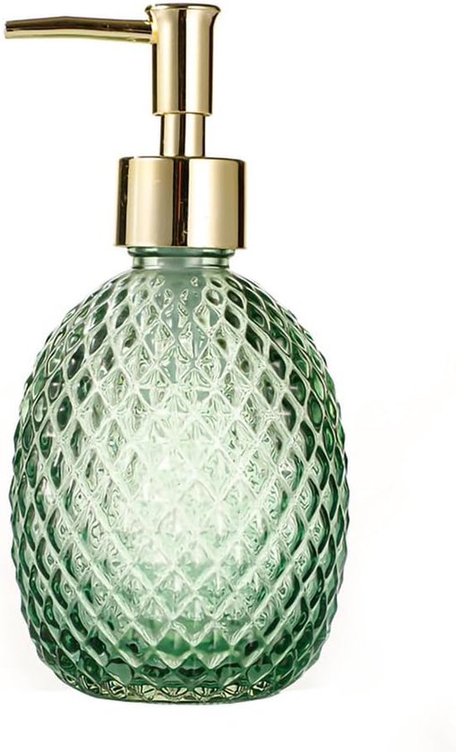 Seifenspender In Diamantform Aus Glas Mit Kunststoffpumpe Wiederverwendbar Auch Als Lotionflasche , Für Den Täglichen Gebrauch Oder Als Dekoratio