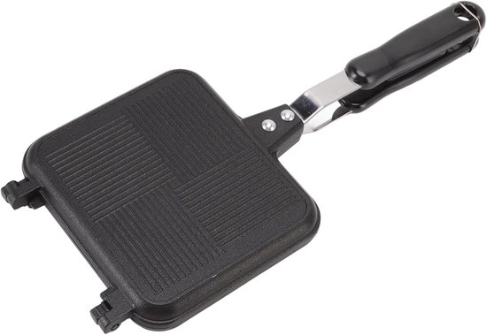 Heißes Sandwichblech Aus Twill Mit Abnehmbarer Antihaftbeschichtung Doppelseitige Heizpfanne Frühstückspfanne Aus Hochwertigem Eisen Für Die Heim