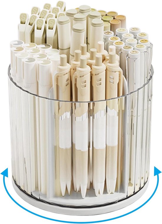 Drehbarer Stiftehalter Schreibtischorganizer (360°) Mit 6 Fächern Für Büro Und Hobby