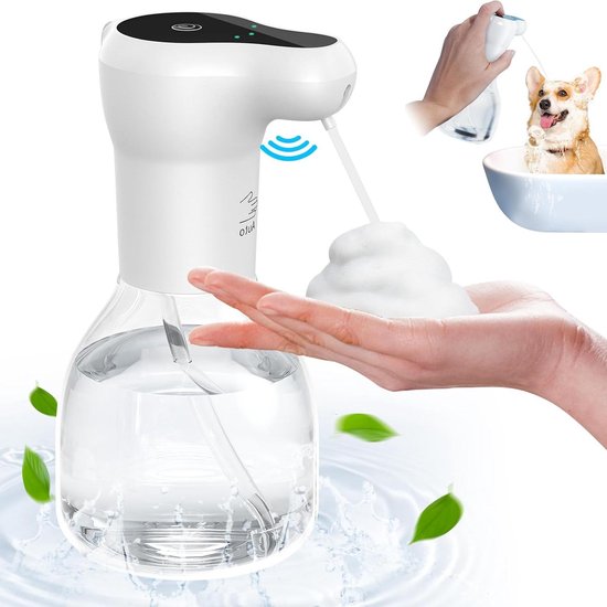 Automatischer 2 In 1 Handseifenspender, 450 Ml, Berührungslos, Schäumend, Wiederaufladbar, 3 Stufen Einstellbar, Elektrisch, Wasserdicht, Für Küc