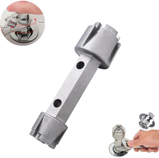 Abflussreiniger Für Badewannen (1 Stück) Doppelseitig, Hantelförmig Robuster Aluminium Abflusszieher Abflussschlüssel Für Badewannenabflüsse 15 C