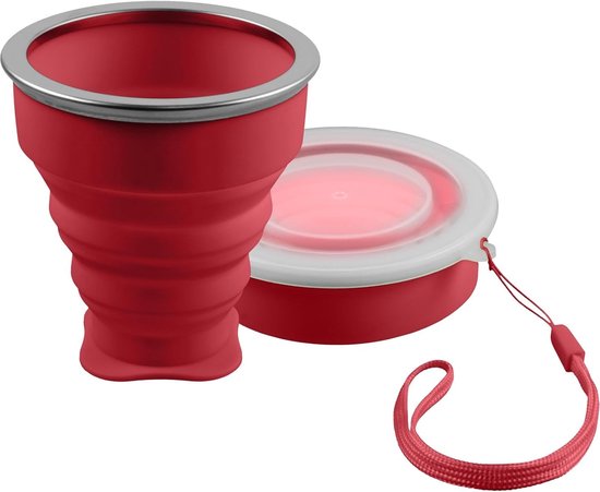 Faltbarer Silikonbecher Praktischer Reisebecher Für Unterwegs 210 Ml