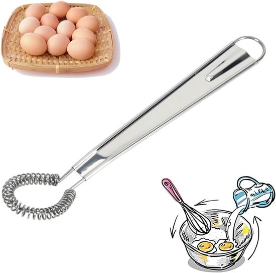 Robuster Schneebesen Aus Edelstahl Mit Komfortablem, Ergonomischem Griff Zum Schlagen, Pürieren Und Mischen