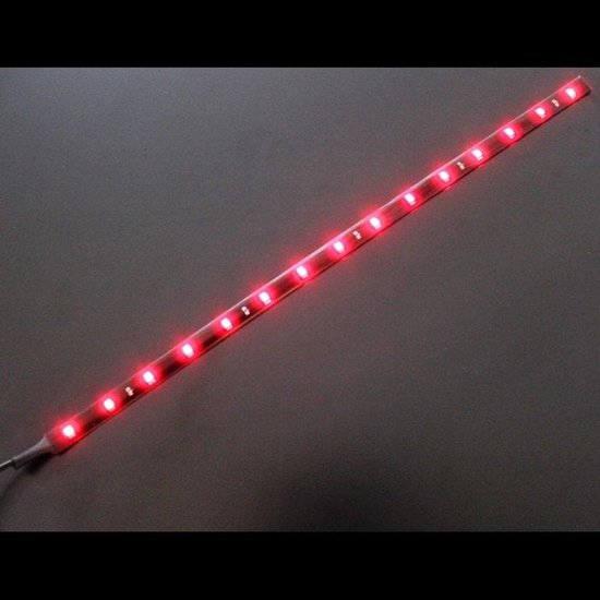 Roter Led Streifen 30 Cm Wasserdichtes Led Band Mit 18 Leds Und 12 V Netzteil
