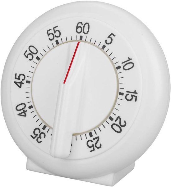 Küchenwecker Mit 60 Minuten Countdown Und Erinnerungsfunktion Weißer, Runder Kochwecker Mit Großem Countdown Timer Küchenaccessoire Küchentimer K