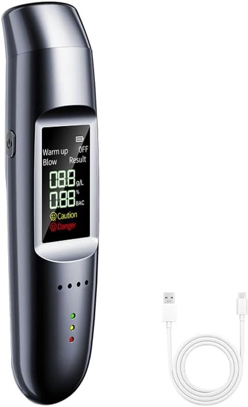 Alkoholtester Digitales Alkoholmessgerät Hohe Genauigkeit Wiederaufladbar Kompaktes Lcd Display