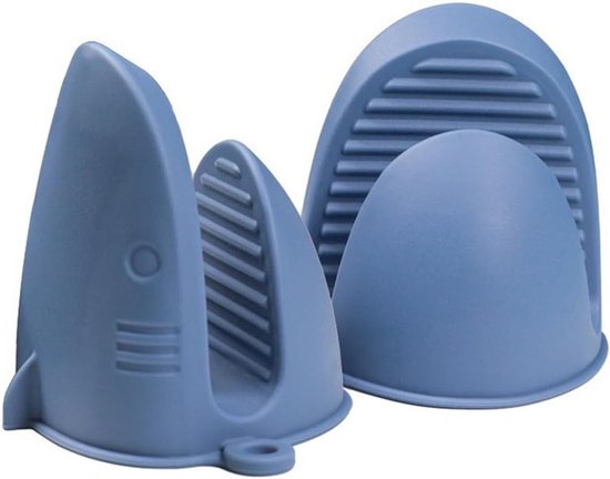 Silikon Ofenhandschuhe Topflappen Hitzebeständig Rutschfest Wasserdicht Mini Ofenhandschuhe Zum Kochen, Backen Und Grillen Dunkelblau