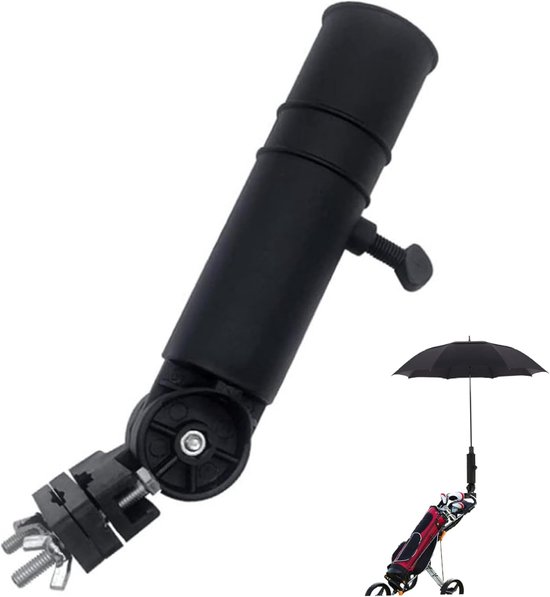 Verstellbare Sonnenschirmhalterung Für Golfwagen, Angelstühle Und Buggys Universalklemme, Pp Kunststoff, Für Sonnenschirmstangen Bis 40 Mm Durchm