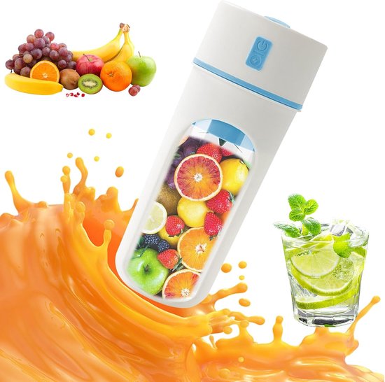 Slow Juicer Zentrifugalentsafter Tragbarer Entsafter Mini Smoothie Maker Usb Aufladbar Integrierter 1200 Mah Akku 300 Ml Becher 18.000 20.000 U/m
