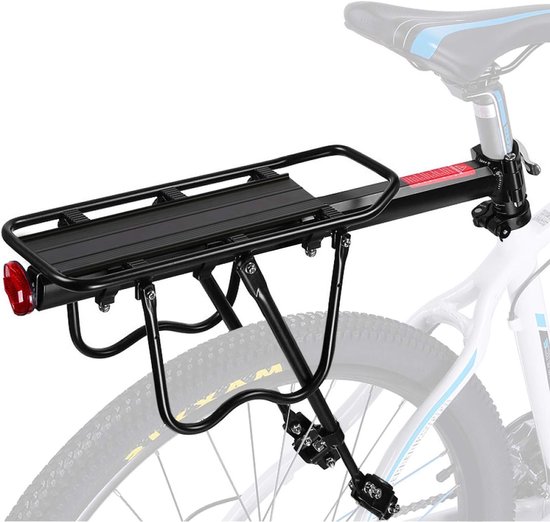 Verstellbarer Gepäckträger Aus Aluminium Für Fahrräder Bis 25 Kg Für Sattelstützen Bis 33 Mm Durchmesser