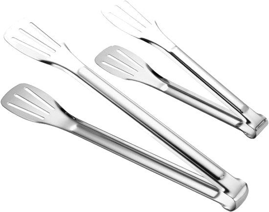 Set Mit 2 Küchenzangen Aus Edelstahl Zum Grillen Und Kochen 7 Und 12 Zoll