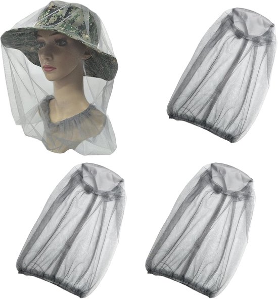 Moskitonetz Für Outdoor Aktivitäten 3er Set, Leicht Und Atmungsaktiv