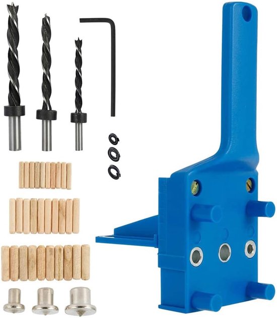 Rechteckiges Dübel-befestigungsset Für Holzbearbeitung, 6/8/10 Mm Bohrschablone Für Präzisionsverbindungen