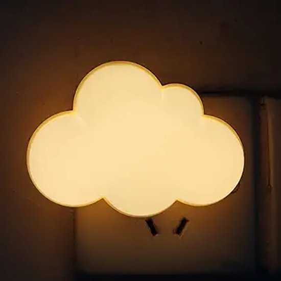 Nachtlicht Led Nachtlicht Mit Steckdose Für Kinder Und Erwachsene Niedliche Wolken Wandlampe Für Schlafzimmer, Badezimmer, Wc, Treppe, Küche, Flu