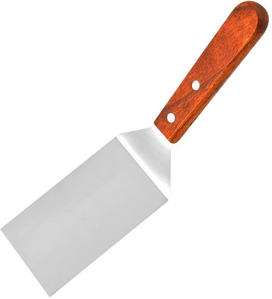 2 Grillwender/spatel Mit Holzgriff 25,5 Cm Edelstahl Zum Grillen, Barbecue & In Der Küche